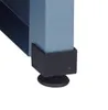 A close-up view of the leg of a workbench with a leveling foot. Produktbild-Vorschau