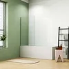 Duschspa 80x140cm Badewannenaufsatz Glas, Duschwand für Produktbild-Vorschau 2