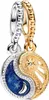 Pandora Bicolor Divisible Soleil & Lune Pendentif Charm Voir les images du produit 5