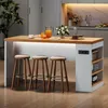 Isola da cucina Flieks con illuminazione a LED e presa di Anteprima dell’immagine prodotto 4