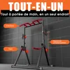 DH FitLife Power Tower Pliable – Station de Dips avec Barre Voir les images du produit 2