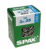 A green cardboard box containing screws, with product details printed on it. Voir les images du produit