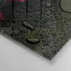 Bilder auf glas - Blume rote rose wasser tau - 40x40cm - Produktbild-Vorschau 5