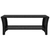 vidaXL Table basse noire 100x50x40 cm Poly rotin Voir les images du produit 3