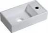 Lavabo Retangolare In Vetroceramica Da Appoggio, Bianco Anteprima dell’immagine prodotto 5