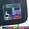 PantherPixel Rollstuhl Aufkleber Behindert 3m Rampe Produktbild-Vorschau 1