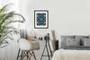 MuchoWow® MuchoWow® Gerahmtes Poster Blumen - Blau - Weiß - Produktbild-Vorschau 7