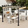XMTECH Freistehende Pergola 3×3 m mit Schiebedach, Produktbild-Vorschau 10