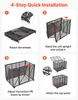 SucceBuy, cage pour chien robuste, dimensions 955 x 595 x Voir les images du produit 5