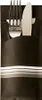 Papstar Bestecktaschen schwarz/weiss 200x85 mm 520 Stück Podgląd zdjęcia produktu 1
