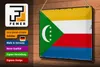 Blechschild Flagge der Komoren 30x20cm Retro Flag Comoros Produktbild-Vorschau 3