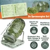 Vitaja Sprossenglas Keimglas 2er Set mit Keramikschale - Produktbild-Vorschau 3
