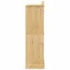 Side view of a wooden wardrobe. Produktbild-Vorschau