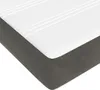 vidaXL Boxspringbett mit Matratze Dunkelgrau 120x200 cm Produktbild-Vorschau 8