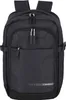 A black backpack is shown from the front. Voir les images du produit