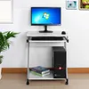 Computertisch weiß auf Rollen Schreibtisch mit Produktbild-Vorschau 4