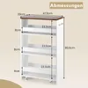 COSTWAY Nischenwagen 20cm breit, 4 Etagen Küchenwagen Produktbild-Vorschau 3