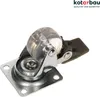 KOTARBAU® 4er Set (2 mit Bremse) Transparente Möbelrollen Ø Produktbild-Vorschau 5
