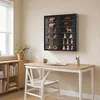 SoBuy Wandvitrine FSB113-H-DG mit Glastüren und Sammlerstücken im Wohnzimmer Anteprima dell’immagine prodotto