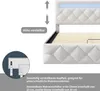 Letto imbottito Fortuna Lai 140x200 cm, LED, idraulico, Anteprima dell’immagine prodotto 8