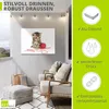 ARTland Wandbild Alu für Innen & Outdoor Kätzchen mit rotem Produktbild-Vorschau 3