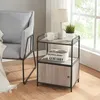 Beistelltisch ’Gulen’ mit Ablagen und Schrank 60 x 43 x 33 Produktbild-Vorschau 1