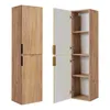 RODAN | Badschrank - Hoch Schrank Bad - SLIM - 136 cm - Produktbild-Vorschau 1
