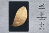 MuchoWow® Mauspad Mousepad Gold - Blätter - Schwarz - Produktbild-Vorschau 2