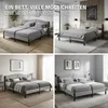 ML-Design Polsterbett 180x200 cm Grau Doppelbett mit Produktbild-Vorschau 5
