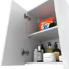 Wandhängender Badezimmerschrank 40 cm Mattweiß Glänzendweiß Produktbild-Vorschau 3