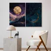 murando - Akustikbild Bilder XL Set Landschaft mit Mond Produktbild-Vorschau 4
