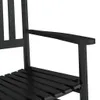 vidaXL Schaukelstühle 2 Stk. mit Klapptisch Schwarz Produktbild-Vorschau 6