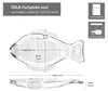 2x Fischplatte OSLO Gr. M LxB 29x16cm Glas Fisch-Relief Produktbild-Vorschau 6