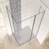 120(Drehtür+feste Scheibe)x70(Falttür)x195cm Nano ESG Produktbild-Vorschau 3