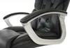 Close-up of the armrests and seat of a black office chair. Produktbild-Vorschau