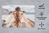 MuchoWow® Mauspad Mousepad Frau - Boot - Norwegen - Weiß - Produktbild-Vorschau 2