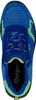 Top-down view of a blue and green athletic shoe. Produktbild-Vorschau