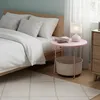 Relaxdays Beistelltisch, runder Couchtisch, mit Stoffkorb, Produktbild-Vorschau 3