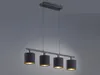 Lampadario TOMMY nero e oro 4xE14x28W in metallo, Anteprima dell’immagine prodotto 3