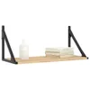 vidaXL Nástenné police 2 ks dub Sonoma 60x25x25,5 cm Náhľad obrázku produktu 3