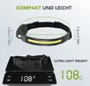 LED Stirnlampe Wiederaufladbar Sensor Bewegungssensor Produktbild-Vorschau 2