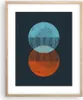 Gerahmtes Poster - Rahmen in heller Eiche - Geometrie Produktbild-Vorschau 1