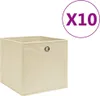 vidaXL Úložné boxy 10 ks Netkaná textília 28x28x28 cm Náhľad obrázku produktu 5