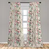 ABAKUHAUS Tende botaniche vintage, tende, bouquet di fiori Anteprima dell’immagine prodotto 3
