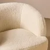 sweeek - Drehsessel aus Holz und Metall mit Bouclé-Bezug - Produktbild-Vorschau 8