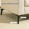 HOMCOM 2 Sitzer Sofa, Couch mit Leinenoptik, Metallbeine, Produktbild-Vorschau 7