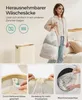 SONGMICS Wäschekorb mit Deckel, 65 L, herausnehmbarer Produktbild-Vorschau 5