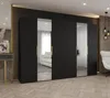 Kleiderschrank 300 cm KUBRA - schwarz / gold Produktbild-Vorschau 1