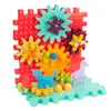 A colorful building block set with gears, a cat, a horse, and eggs. Podgląd zdjęcia produktu
