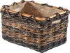Kaminholzkorb aus Rattan und Bananenblatt mit abnehmbarem Produktbild-Vorschau 2